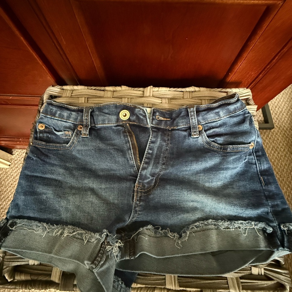 3 pairs of Denim Frayed Hem kids Jean Shorts